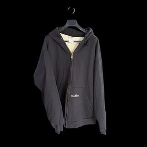 Carhartt K122 BLK Thermal Lined Zip Up Hoodie Mens 3XL Black Heavyweight Jacket